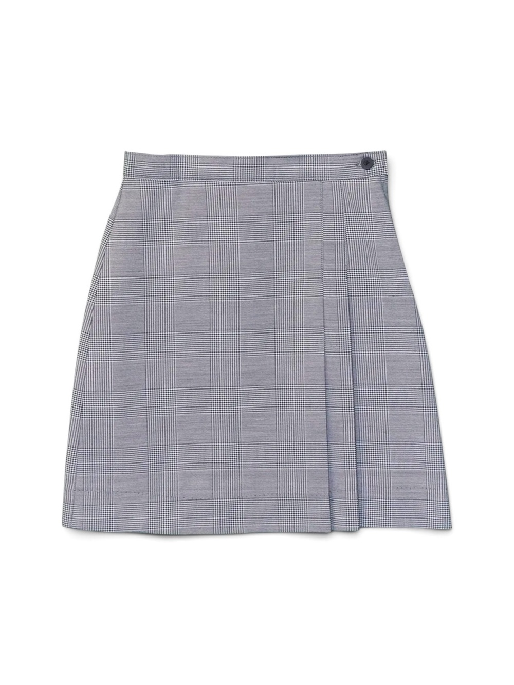 Becky Thatcher Girls Plaid School Uniform Skirt Navy Blue & White Plaid 38N
